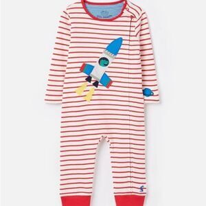 Joules Winfield Romper Rocket Planet Sz 6-9 Mo